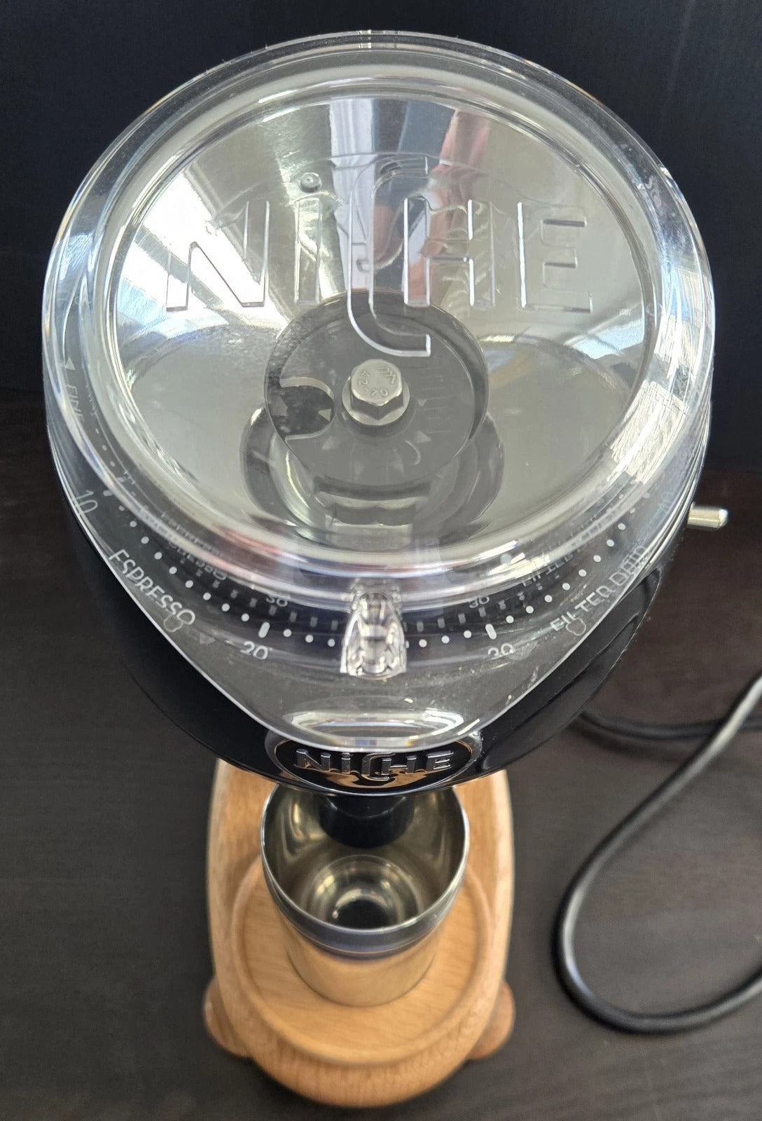 Niche Zero Conical Burr Coffee Grinder – Black – Premium Single-Dose Grinder (US Model)