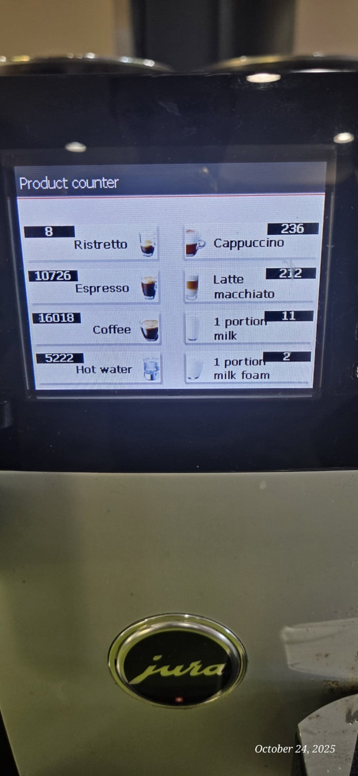 Jura GIGA 5 Espresso Coffee Maker – For Parts or Repair, Not Working