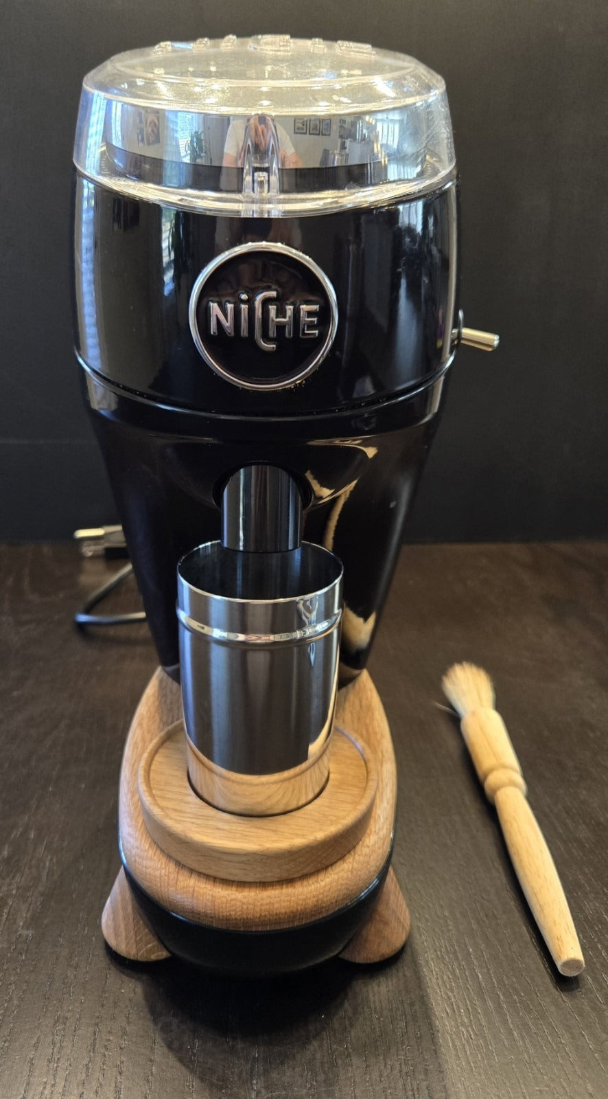 Niche Zero Conical Burr Coffee Grinder – Black – Premium Single-Dose Grinder (US Model)