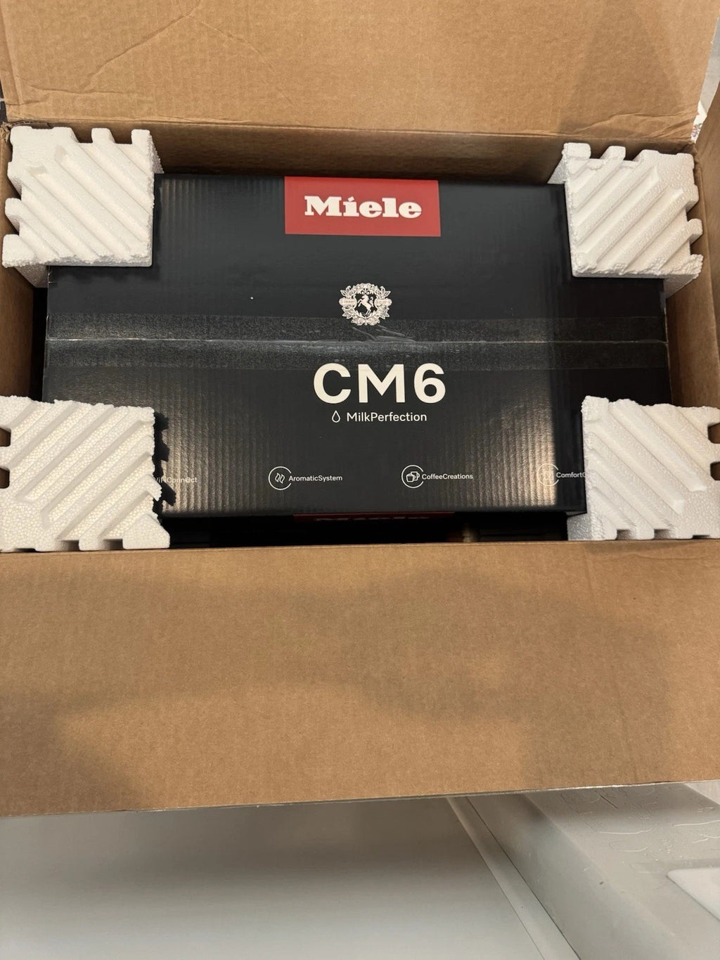 Miele CM6160 MilkPerfection Coffee Machine – Brand New, Factory Sealed, Automatic Espresso Maker